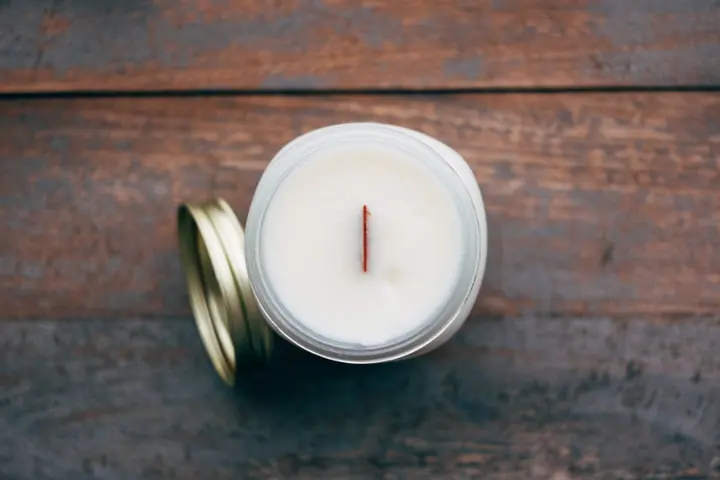 Hand-poured soy candles in metal tins ready for gifting